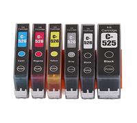 HEEPDD Lot de 6 cartouches d'encre transparentes pour hôpital (BK BK C M Y GY 6 couleurs)