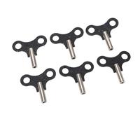 HEEPDD Lot de 6 Clés de Remontage d'horloge, Construction en Acier, Accessoires d'horloge Antiques pour Outils de Réparation Vintage, Idéal pour les Horloges de Sol, 2,05 X 1,97 Pouces