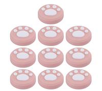 HEEPDD Lot de 6 Coques en Silicone pour Poignée de Pouce pour Lite, Contrôle amélioré du Joystick, Design Amusant en Forme de Chat et Installation Facile, Parfait pour Les Joueurs (Fond de Teint