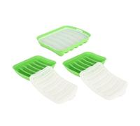 HEEPDD Lot de 6 Moules à Saucisses en Silicone avec Résistance à la Température de 230 °C, Facile à Utiliser, Passe au Lave-vaisselle, pour la Pâtisserie, les Fêtes, Noël, les Saucisses (GREEN)