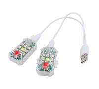HEEPDD Lumières Stroboscopiques LED sans Fil, Lumières Stroboscopiques d'urgence, Anti-collision Rechargeables à Télécommande pour Voitures, Motos, Drones et VTT Stroboscope LED sans Fil