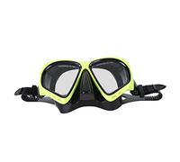 HEEPDD Lunettes de plongée anti-buée, double sangle élastique, lunettes de natation imperméables de grande vision pour remplacement (jaune)