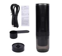 HEEPDD Machine à Expresso Portable, Rechargeable par USB, Machine à café à Double Usage avec une Pression de 20 pour les Voyages et la Maison (BLACK)