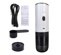 HEEPDD Machine à Expresso Portable, Rechargeable par USB, Machine à café à Double Usage avec une Pression de 20 pour les Voyages et la Maison (WHITE)