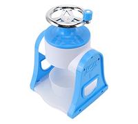 HEEPDD Machine à Glace Pilée à Manivelle, Lames en Acier Inoxydable, Broyeur à Glace Portable pour la Maison ou les Stands de Nourriture, taille: 7,3x7,7x11,2 Pouces (BLUE)