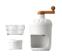 HEEPDD Machine à Glace Pilée à Manivelle, Lames en Acier Inoxydable pour la Maison, Broyeur à Glace Facile pour Smoothies et Boissons, Appareils de Cuisine