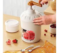 HEEPDD Machine à Glace Pilée à Manivelle, Lames en Acier pour la Maison, Broyeur à Glace Facile pour Smoothies et Boissons Machine à Pilée à Manivelle, Appareils électroménagers en Acier Inoxydable