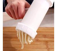 HEEPDD Machine à Pâtes Manuelle en Acier Inoxydable, Presse-nouilles Polyvalente pour Pâtes aux œufs Rondes et Plates, Outil de Cuisine Compact pour les Amateurs de Cuisine (WHITE)