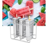 HEEPDD Machine à Sucettes Ménagères DIY, Outil de Cuisine en Acier Inoxydable 304 avec Design de Crème Glacée et Accessoires pour les Enfants et le Plaisir en Famille (Panneau plat à tête plate 3