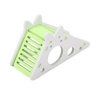 HEEPDD Maison Colorée pour Hamsters, Jouet d'exercice en Bois avec Toboggans et Escaliers pour Petits Animaux, Idéal pour Les Hamsters et Les Gerbilles (Green)