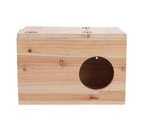 HEEPDD Maison de Hamster en Bois, Nid de Jeu Spacieux pour Petits Animaux, y Compris Chinchillas et Gerbilles, Taille de 11,8 Pouces pour l'élevage d'animaux de Compagnie, Maison de Hamster en Bois,