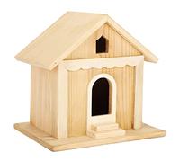 HEEPDD Maison d'oiseaux en Bois Fabriquée à la Main pour Perroquets, Hirondelles et Autres Vies Sauvages, Nidification D'oiseau Résistant à la Corde Suspendue, Idéal pour Les Amateurs de Wood