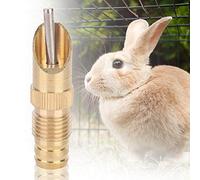 HEEPDD Mangeoire à Eau pour Lapin 10 Pièces, Abreuvoir à Tétine en Acier avec Conception à 360 Degrés, Idéal pour Les Lapins, Poules, Canards et Autres Petits Animaux