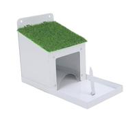 HEEPDD Mangeoire à écureuils, Boîte d'alimentation pour écureuils en Métal Résistant aux Intempéries à Structure Solide, Conception Durable Idéale pour Le Jardin d'arrière-Cour