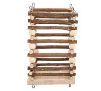 HEEPDD Mangeoire à Foin en Bois pour Lapins, Support à Foin pour Petits Animaux en Bois de Pin de Grande capacité avec 4 Crochets Métalliques pour Lapins, Cochons d'Inde, Hamsters,