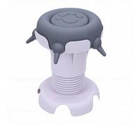 HEEPDD Mangeoire à Lait pour Animaux de Compagnie, Mangeoire à Lait pour Chiot en Silicone avec 4 Tétines Base Antidérapante et Structure Interconnectée Accessoire Pliable pour Animaux de (Grey)
