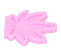 HEEPDD Maple Leaf Silicone Keychechain Moule de Porte-clés Couchée Pendentif Décoration Artisanale avec Trou pour les Porte-clés, l'artisanat et les Décorations pour les, l'artisanat et les Nan