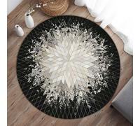 HEEPDD Mat à Chaise Ronde, Tapis sans Glissement, Tapis de Chaise Ronde, Rond sur Plate-Forme de Coussin de Coussin de de pavé Lavable Chambre de de de, Entrée, de Zone Textile à la Maison (40 cm