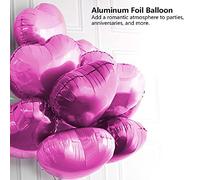 HEEPDD Meubles de Bureau à Domicile 10pcs 10 Pouces Ballons en Aluminium Coeur en Aluminium, Scellage Automatique, sécurité, Couleurs Vives, Atmosphère Romantique pour la Catégorie du Festival de