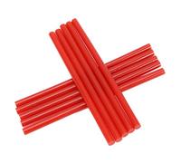 HEEPDD Meubles de Bureau à Domicile 10pcs 7 * 150 Mm Bâtons de Colle à Chaude Colorés, Non Toxique, Adhérence Rapide, Haute Résistance, Fournitures d'artisanat de Bricolage pour l'école, la (rouge)