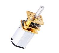 HEEPDD Micro Motor à Engrenages Métalliques, Boîte de Vitesses en Acier à | Source d\'alimentation 3 V à 9 V, réduction de 50 à 300 tr/min, arbre à pignon hélicoïdal, transmission résistante aux