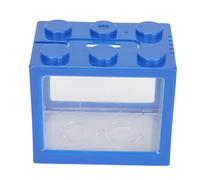 HEEPDD Mini Aquarium, Aquarium Décoratif en Plastique Betta Cube, Aquascape LED de Bureau Unique 1L pour Le Bureau et la Maison