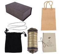 HEEPDD Mini Cadenas Cryptex Da Vinci Code avec Mot de Passe et Code à Code, Compartiment caché pour Billets, Bagues, Bijoux, Cadeaux D'anniversaire Romantiques pour Elle et Lui