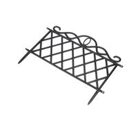 HEEPDD Mini Clôture pour Jardin pour Parterres de Fleurs Bordure de Cour Clôture de Bordure Extérieure Décorative Noire Matériau PP Antirouille Léger et Durable Installation Facile Aucun Outil