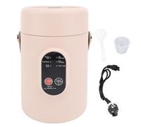 HEEPDD Mini Cuisinière électrique, Conception Compacte avec Poignée Portable pour Bouillie de Soupe de Nouilles de Riz, Couvercle Visuel, Réservation de 12 Heures, Maintien au Chaud (Prise UE 220V)