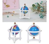 HEEPDD Mini Globe de Maison de Poupées, Globe Rotatif pour Décoration de Maison de Poupée à l'échelle 1/12 et Jeu éducatif pour Enfants Mini de de Poupées, Jouets pour Enfants Nan en Bois et en
