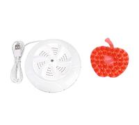 HEEPDD Mini Machine à Laver Portable, Lave-linge Turbo à Ultrasons, Matériau ABS, alimenté par USB 6 W, Diamètre 13 Cm, pour les Voyages et la Lessive des Enfants, Appareils Ménagers (WHITE)
