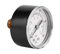 HEEPDD Mini Manomètre Haute Pression de 50 Mm, Double échelle 0-30 Psi/0-2 Bar, Idéal pour les Applications d'air, d'eau, de Pétrole et de Gaz Mini Manomètre Haute Pression de 50 Mm, Construction