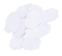 HEEPDD Modèle de Travail de Patch, Moule de Matelassage en Papier pour la Conception Hexagonale de Bricolage, 100 Pièces de Forme Hexagonale de 16 Mm pour les Amateurs d'artisanat (hexagonale de