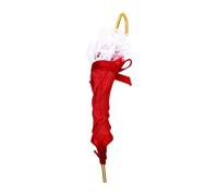 HEEPDD Modèle Miniature de Parapluie en Dentelle pour Maison de Poupée, Cadre en Alliage de Tissu, Petit Accessoire de Photographie de 8,5 Cm pour la Décoration de Scène, Présentoir de Boîte de
