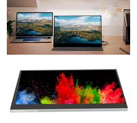 HEEPDD Moniteur de, Batterie Rechargeable 100-240V 10200mAh Moniteur Portable 15,6 Pouces Taux de Rafraîchissement 60Hz Rotation Automatique pour Ordinateur Portable (Prise UE)
