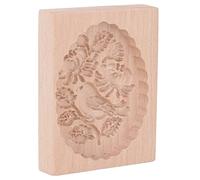 HEEPDD Moule à Biscuits Mignon, Tampon à Biscuits Animal en Bois de Hêtre Réutilisable, Idéal pour la Pâtisserie des Enfants et la Conception de Hérisson (Mésange)