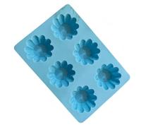 HEEPDD Moule à Cupcake en Silicone, Moule à 6 Cavités cannelé Antiadhésif | Forme flexible de qualité alimentaire sans BPA, passe au four pour la cuisson, passe au lave-vaisselle, libération facile,