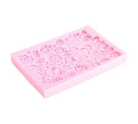 HEEPDD Moule à Fondant, Moules à Fondant et à Pâte à Gomme, Moule de Cuisson DIY pour Décoration de Gâteaux, Cupcakes, Chocolat, avec Démoulage Facile et Inodore, Matériau de qualité Alimentaire, à