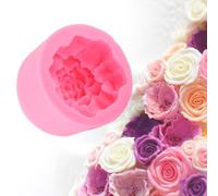 HEEPDD Moule à Gâteau en Silicone en Forme de Fleur d'œillet Rose, Outil de Cuisson pour Enfants, Silicone de qualité Alimentaire, Idéal pour les Friandises de la Fête des Mères et les Arts Créatifs