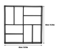 HEEPDD Moule de Pavage, Moule en Pierre de Tremplin pour Allées de Jardin en Béton, avec Motif Géométrique pour l'aménagement Paysager de Jardins, Rues, Balcons, de Pavage, Réutilisable