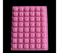 HEEPDD Moule de Préparation Alimentaire en Forme de Lettres Anglaises, Moule à Gâteau Fondant, en Silicone de qualité Alimentaire, 6,97 X 9,25 Pouces, Résistant à la Chaleur, Rose/gris, pour la