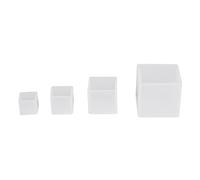 HEEPDD Moule Resine Carré, 4 Pcs Moule Silicone Resine Cube Différentes Tailles pour Bijoux Ornements Ornements Savon Bougies DIY Création Artisanale