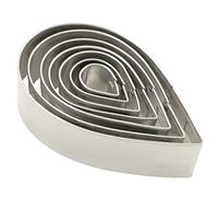 HEEPDD Moules à Fleurs en Acier Inoxydable, Rose, Ensemble D'emporte-pièces Accrocheurs pour des Designs de Gâteaux Uniques 7 Pièces/ensemble