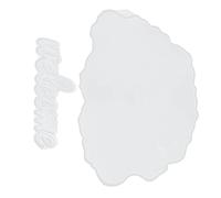 HEEPDD Moules en Résine de Bienvenue 2 Pièces, Moules pour Décor de Plaque de Porte, Bricolage d'art Mural de Table à Domicile