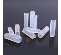 HEEPDD Moules en Résine de Silicone, Outil de Moule à Bijoux pour la Fabrication Artisanale de Bricolage, 10 Pièces de Moules de Moulage de 5 Cm pour Pendentifs et Porte-clés, en Résine de Silicone,