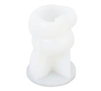 HEEPDD Moules Moule de Silicone à la Bougie de Lapin, 2pcs Lapin au Chocolat Gâteau Fondant Décor moulé 3d Mignon Bougie de, de Pâques en Silicone pour Résine de Savon Cire Artisanat Nan Nan