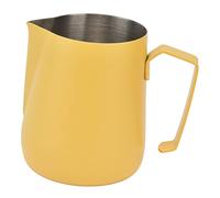 HEEPDD Mousseur à Lait, Tasse, 450 Ml pour les Amateurs de café et de Latte, Mousseur à Lait, Cuisine Nan épaissie en Acier Inoxydable (YELLOW)
