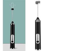 HEEPDD Mousseur à Oeufs électrique, Mousseur à Lait Portatif sans Fil Multifonctionnel pour la Cuisson et le café, Mélange Rapide pour les Appareils de Cuisine à Usage Domestique (BLACK)