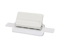 HEEPDD Mushroom 4 Trous Punch Punch, 3 Feuilles Capacité pour Documents Puncher de Trou Professionnel pour les Liants Planners BookBinding Crafts Projects with Alignement Guide