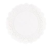 HEEPDD Napperons en Papier, 180 Unités, 8.5 Pouces, Tapis à Gâteaux Décoratifs Blancs pour Mariages, Fêtes, Produits de Pâtisserie pour Desserts (8,5 pouces de diamètre 21, cm)